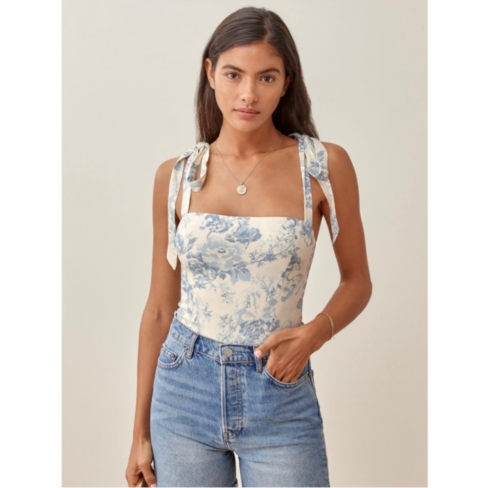 Reformation Ellora Top in Teacup NWT Size 12
